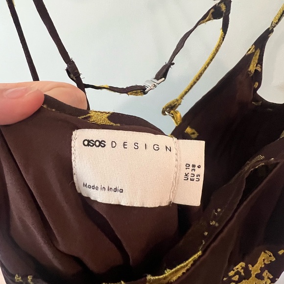 Brown and yellow maxi dress - Picture 5 of 6